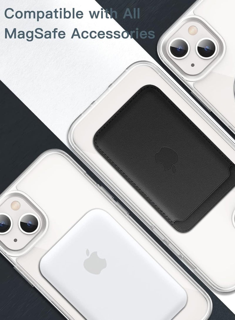 تشابي لاين  غطاء حماية شفاف لهاتف آيفون 15 بلس 5G من شابلين أبيل 2023، مقاوم للاصفرار، مقاوم للخدوش، غطاء هاتف مغناطيسي من TPU - شفاف - Image 3